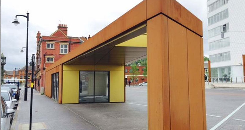 Cladding at the Golden Square Birmingham