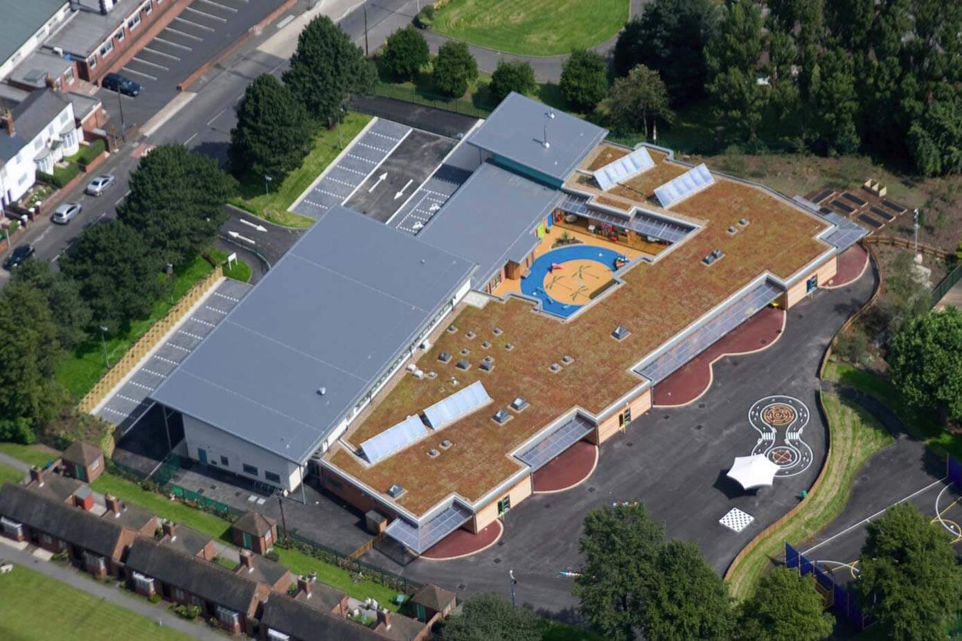 Sage Roofing installed a green roof at Crocketts Primary School