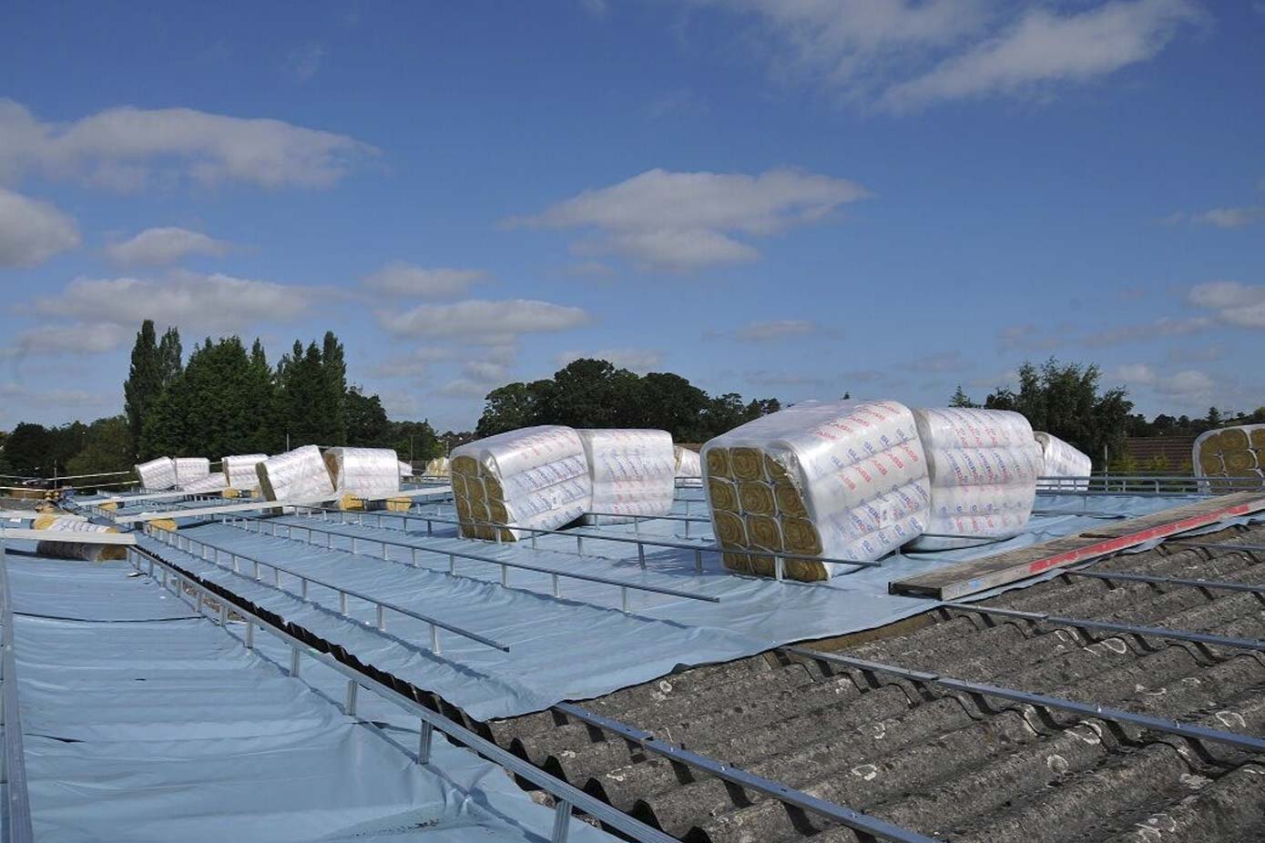 Roof refurbishment by Sage Roofing in progress