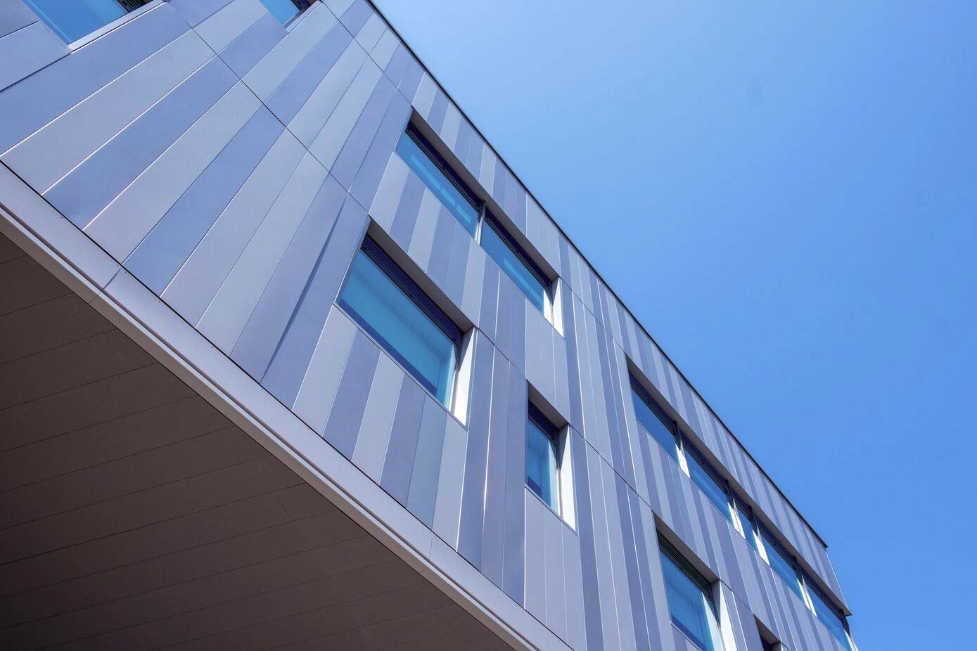 Cladding of a building close-up