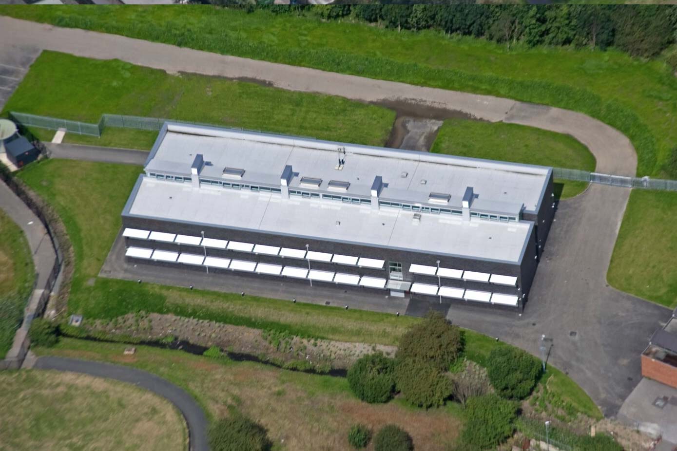 The roof of Joseph Leckie Technology College