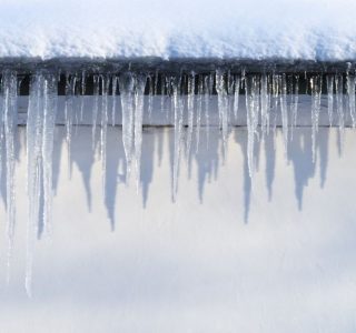 Ice on a roof