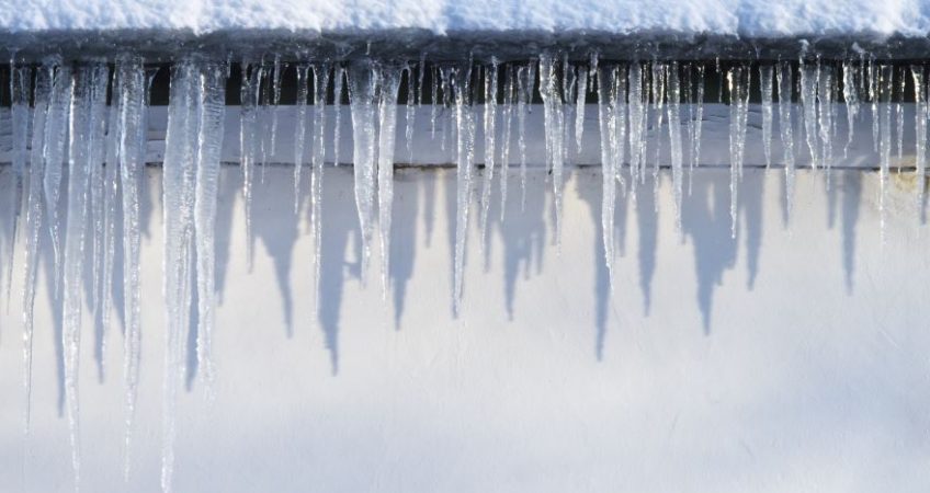 Ice on a roof